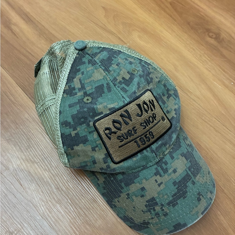 Ron Jon Surf Shop camo trucker hat